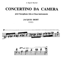 Jacques Ibert: Concertino da Camera - i. Allegro Con Moto