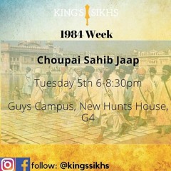 King's Sikhs Chaupai Jaap 05/11/2019