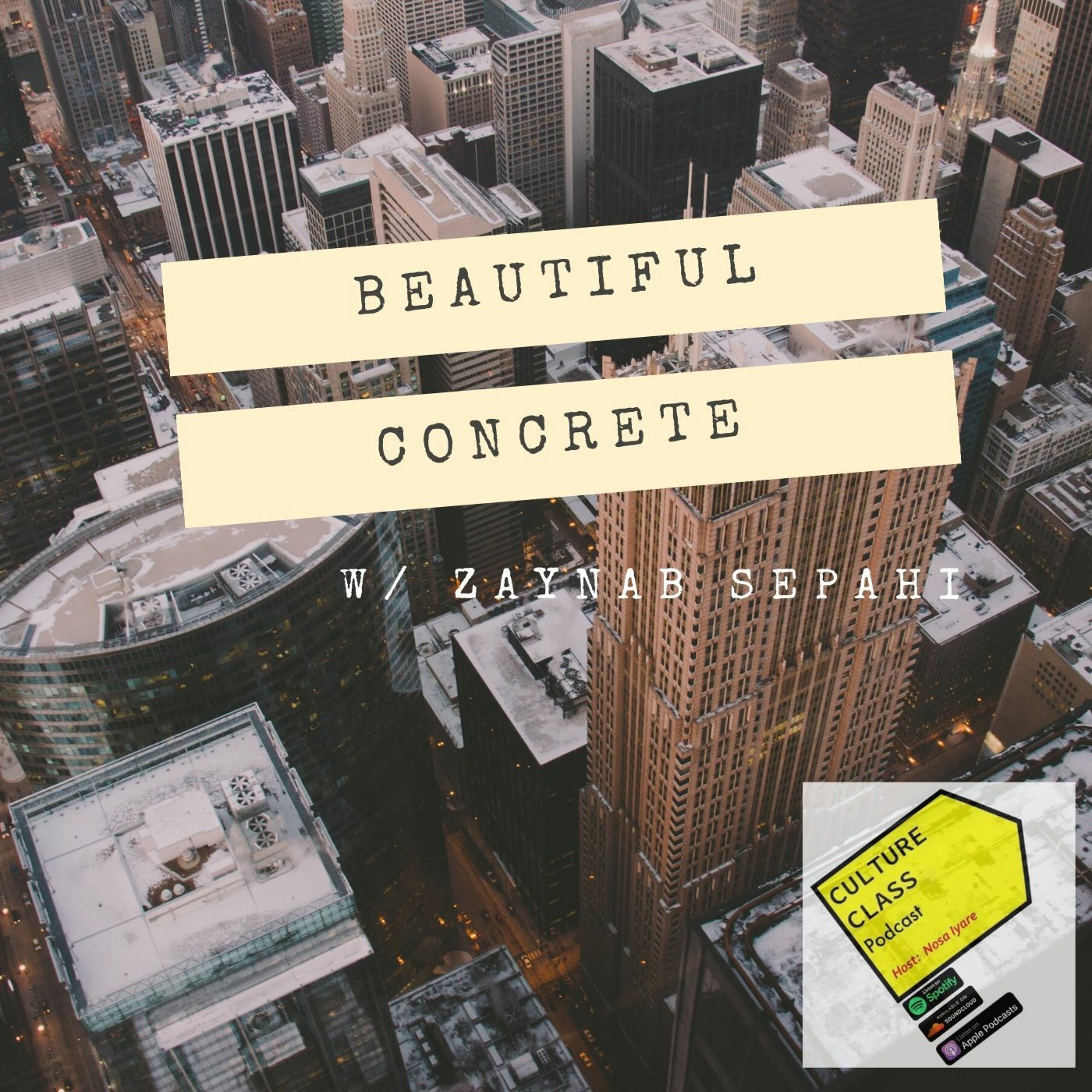 Ep 049- Beautiful Concrete (w/ Zaynab Sepahi)