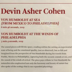 Segment of Devin Asher Cohen's "Von Humboldt at the Winds of Philadelphia"