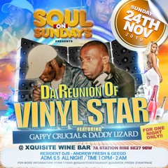 SOUL SUNDAY...SPECIAL....VINYL STAR REUNION....
