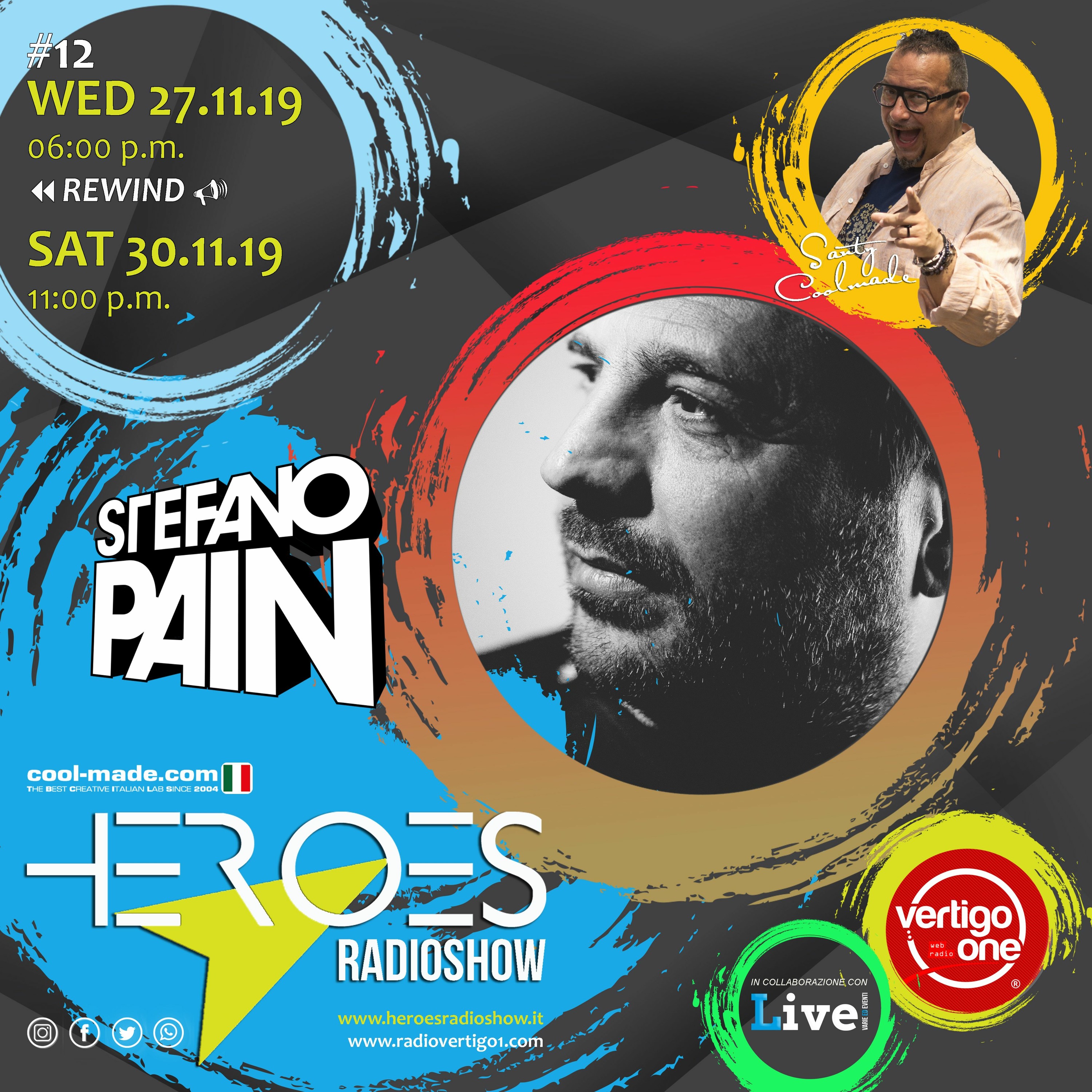 #12/2019-20> HEROES RadioShow - Special Guest STEFANO PAIN episode artwork