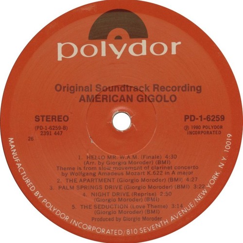 Giorgio Moroder - Palm Springs Drive (Tonbe Edit) - Free Download