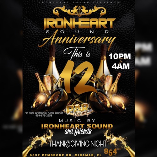 IRON HEART SOUND 12TH ANNIVERSARY @ PAR THURSDAYS - THANKSGIVING 19