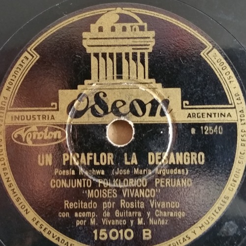 Conjunto Folklorico Peruano "Moisés Vivanco" Un Picaflor La Desangró 1