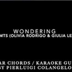 high school musical Wondering (Olivia Rodrigo)instrumental karaoke guitar