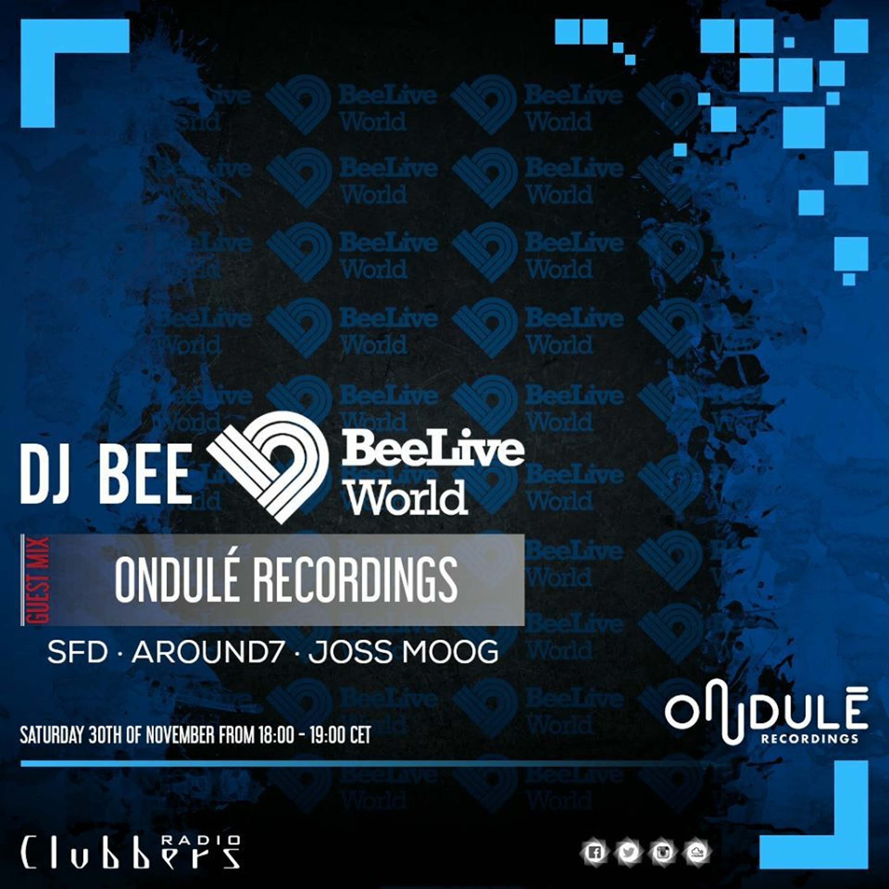 Podcast 380 BeeLiveWorld by Dj Bee 29.11.19 Side B Ondule Recordings Guest Mix episode artwork