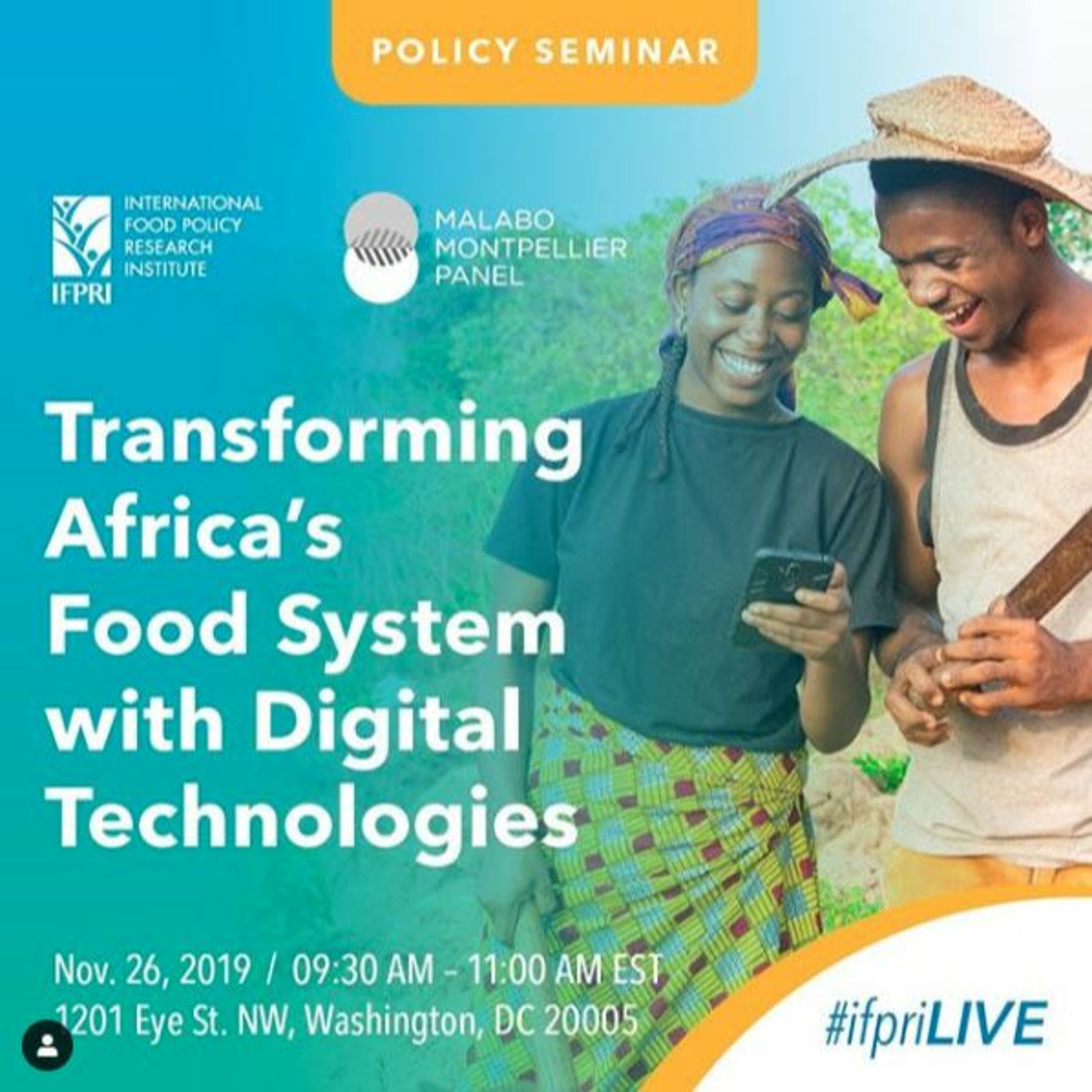 IFPRI PolSem: Transforming Africa’s Food System with Digital Technologies - 11/26/2019 episode artwork