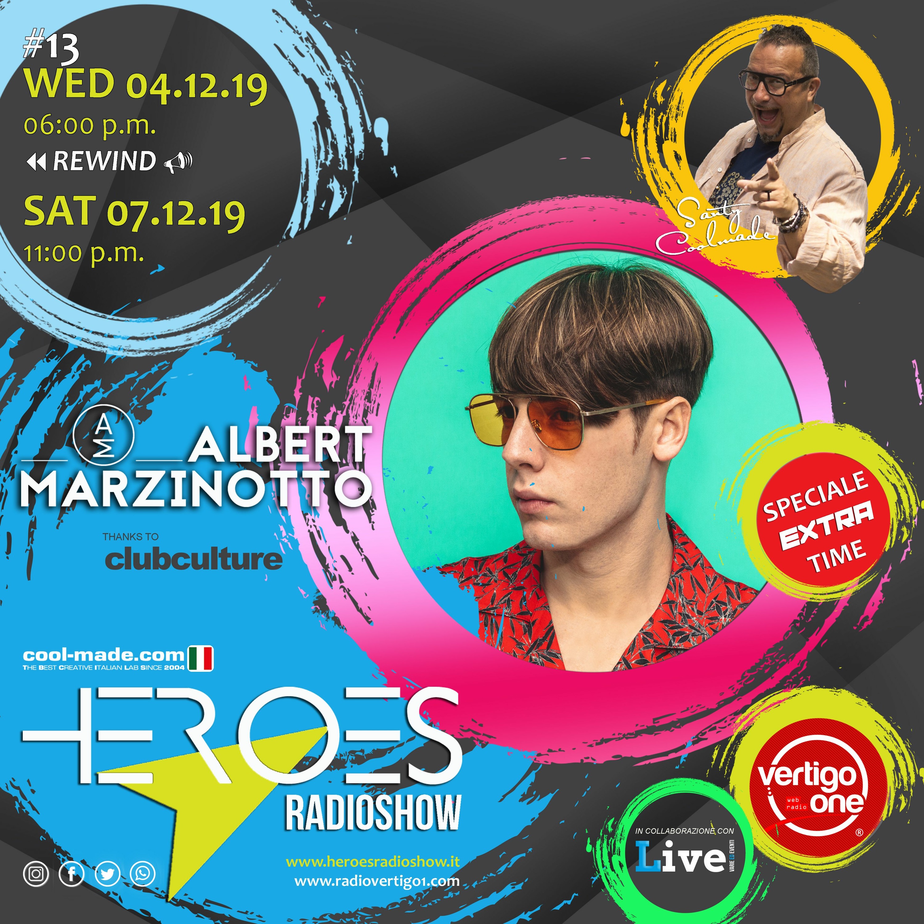 #13/2019-20> HEROES RadioShow - Special Guest ALBERT MARZINOTTO episode artwork