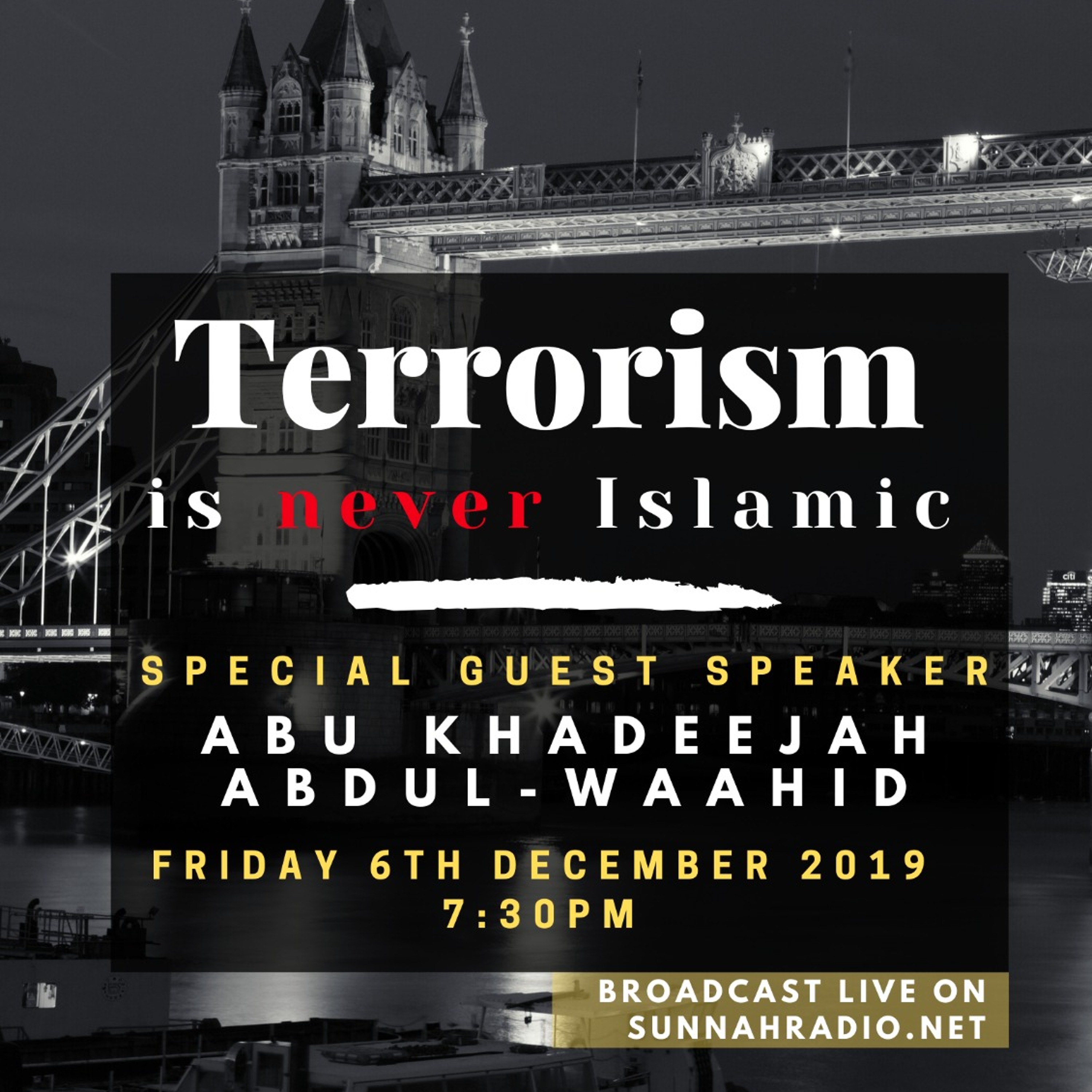 Terrorism is Never Islamic - Abu Khadeejah | Stoke episode artwork