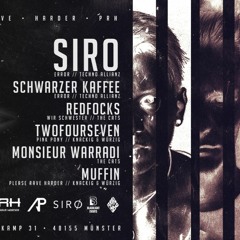 Schwarzer Kaffee B2B Siro - Please Rave Harder @ Triptychon / Münster (06.12.2019)