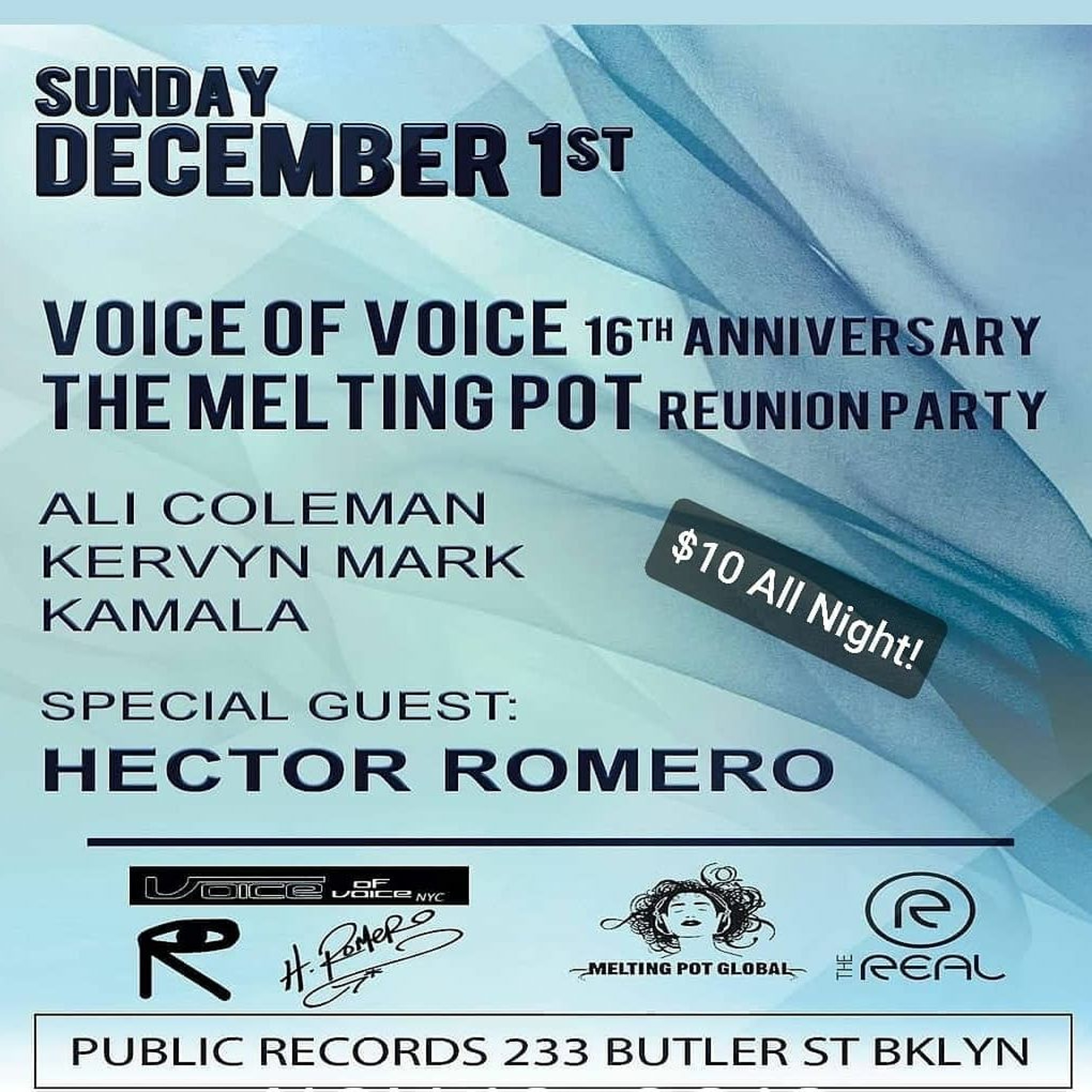 Voice of Voice 16th Anniversary and Melting Pot Reunion Event Dec. 2, 2019 episode artwork