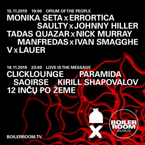 Tadas Quazar x Nick Murray | Boiler Room x Opium Club