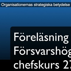 Organisationernas strategiska betydelse i förändring? NATO? EU? I öst? I syd?