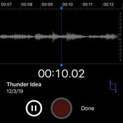 thunder(voice memo)