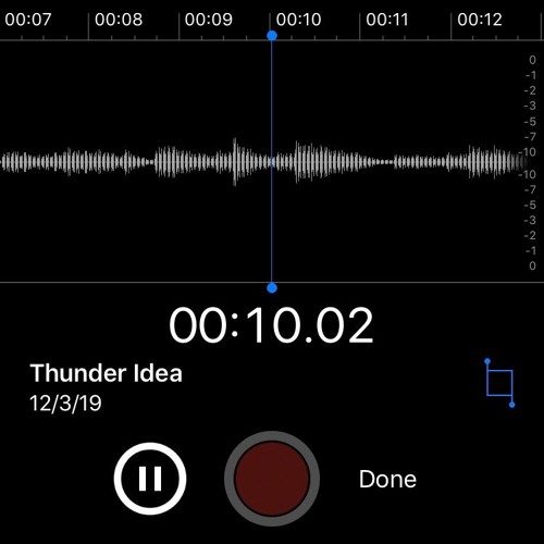 thunder(voice memo)