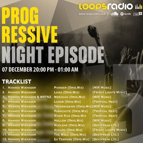 Hannes Wiehager - Progressive Night Episode 015  Guest Mix  - Loops Radio