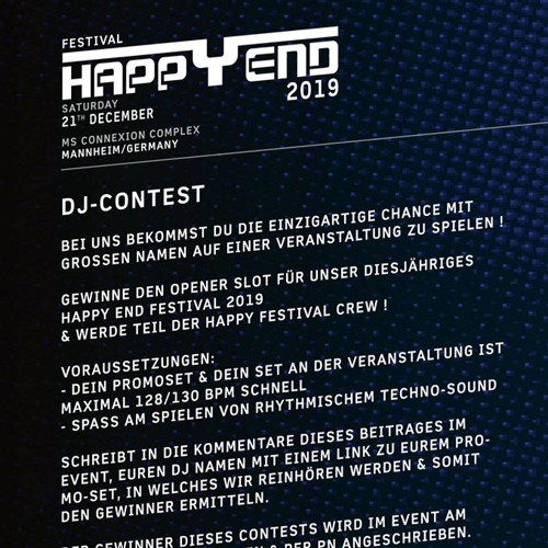 15.12.19 - HappyEnd Festival 2019 DJ Contest by K.N.Z Techno (131 BPM)