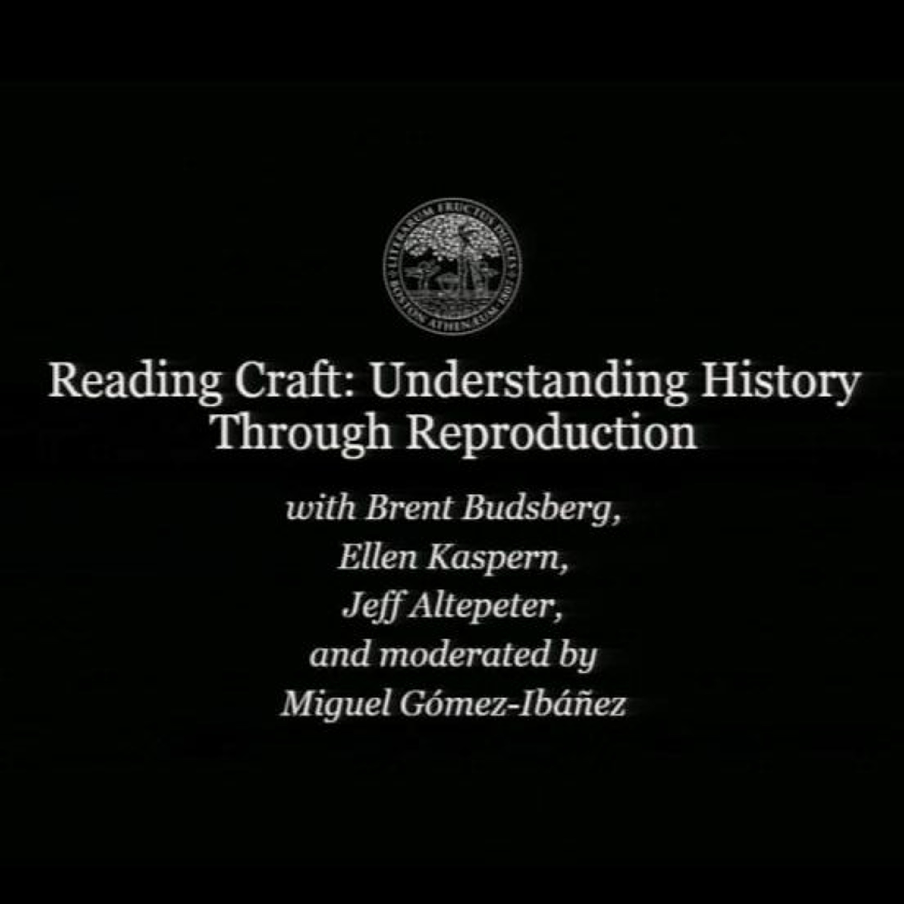 Brent Budsberg, Ellen Kaspern, and Jeff Altepeter, “Reading Craft”