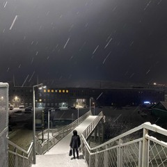 on Murmansk promenade(winter solstice )
