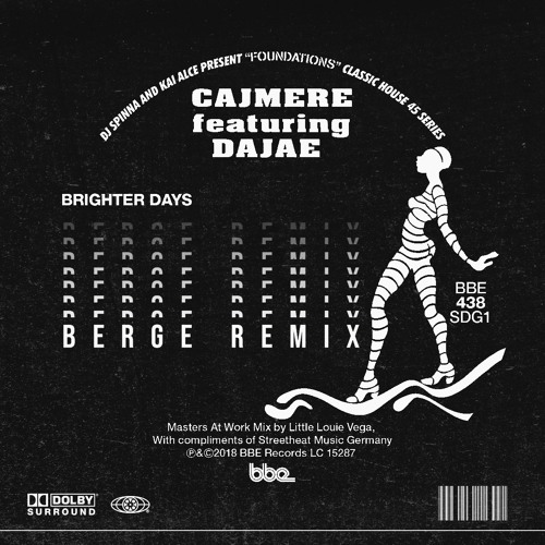 Stream Cajmere Feat. Dajae - Brighter Days [BERGE Remix] by berge