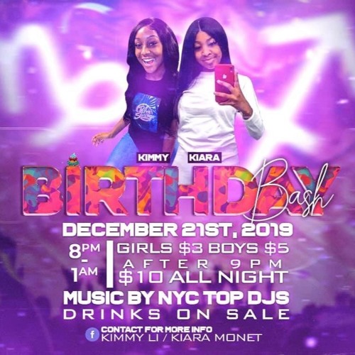 KIMMY & KIARA BIRTHDAY BASH 12.21.19 'LIVE RECORDING' @DJLINKZNYC x @DJDEETHEBROOKLYNKID