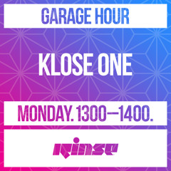 Garage Hour: Klose One - 23 December 2019