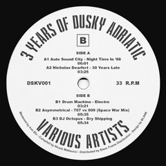 V​.​A. - 3 Years of Dusky Adriatic [DSKV001] - 12" Preview