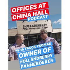 Offices At China Hall: Tasos Psomas the owner of Hollandberry Pannekoeken