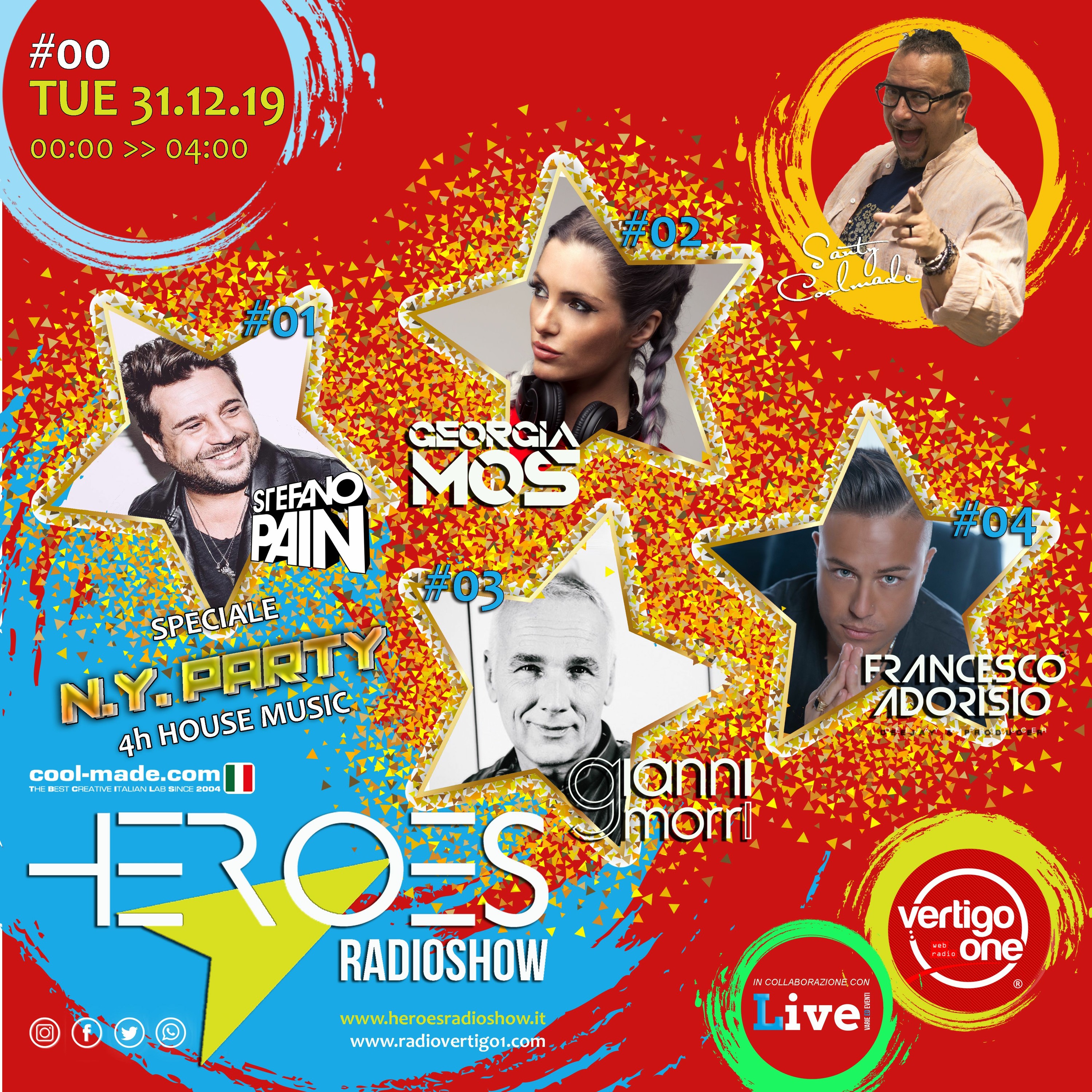 #00/2020 HEROES HAPPY NEW YEAR - by S. PAIN - G. MOS - G. MORRI - F. ADORISIO - 4h djset episode artwork