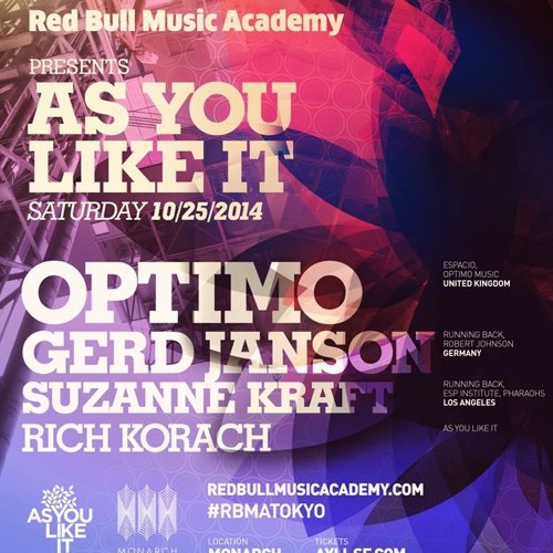 Gerd Janson B2B Optimo - RBMA & As You Like It (Full Recording)
