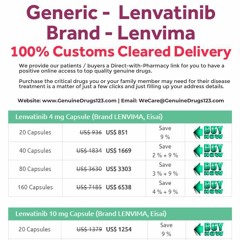 Generic #Lenvatinib Brand #Lenvima Capsules