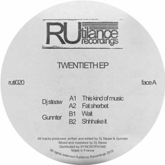 Dj steaw / Gunnter - Twentieth ep - ruti020