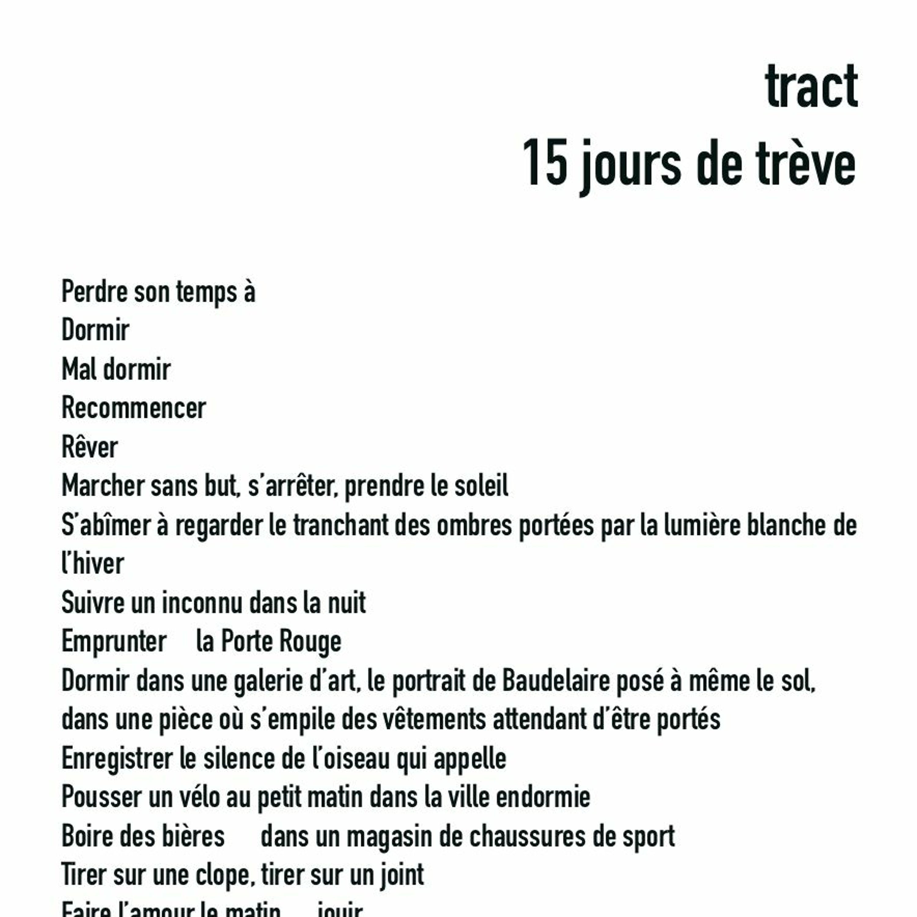 la vie manifeste