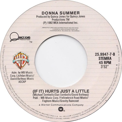FREE DWNLD   Donna Summer - (If It) Hurts Just A Little (Melodymann Edit)