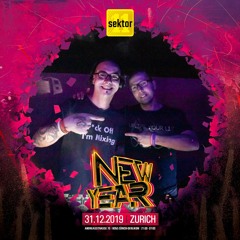 Corrado Baggieri b2b R-TEC Live @ SYNERGY New Year - Sektor11, Zurich (31.12.2019)