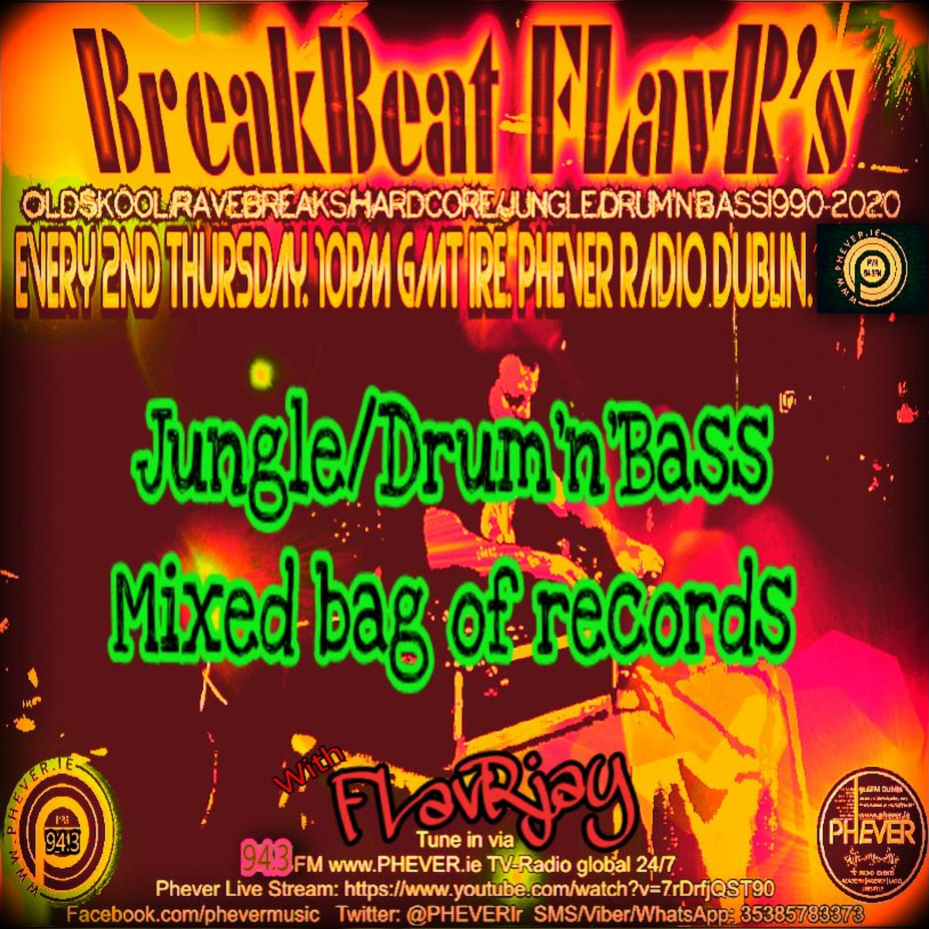 FLavRjay presents BreakBeat FLavR's on PHEVER TV & Radio. 2-01-20 episode artwork