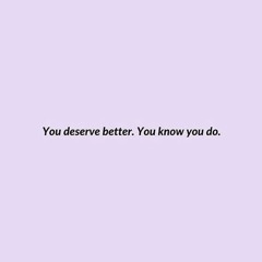 you deserve...- Isaiah