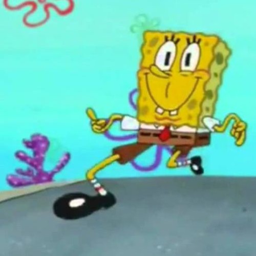 Spongebob Walking To Work