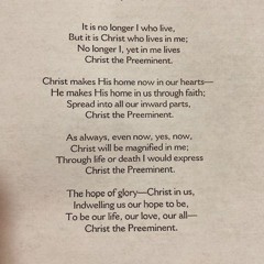 Christ the Preeminent