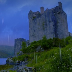 Rain Sounds For Sleeping & River White Noise By Scottish Castle (75 Minutes)