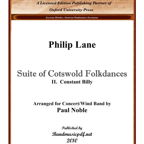 Suite of Cotswold Folkdances  II. Constant Billy - Philip Lane, arr. by Paul Noble