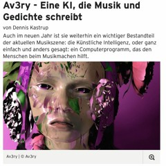 Strom und Drang Av3ry - Eine KI, die Musik und Gedichte schreibt von Dennis Kastrup