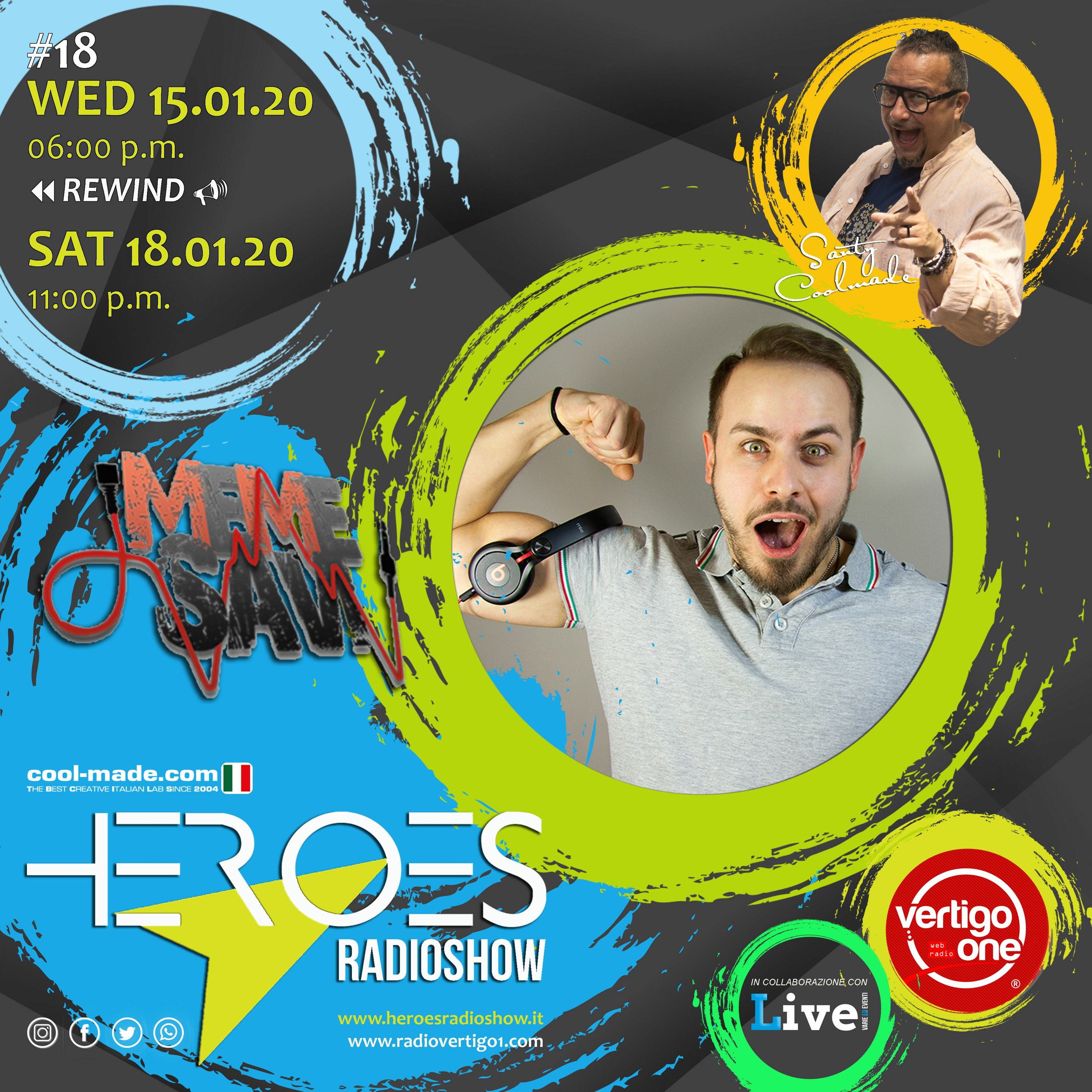 #18/2019-20> HEROES RadioShow - Special Guest MEME SAVI episode artwork