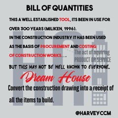 HA! First Podcast- Bills Of Quantities
