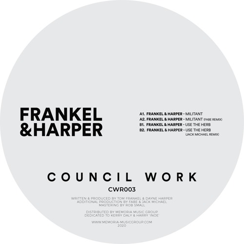 Frankel & Harper - Use The Herb (Original Mix) [Council Work 003]