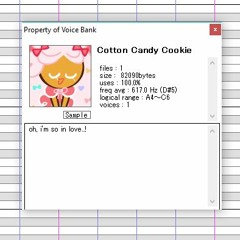 i made cotton candy cookie into an utau too