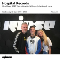 Hospital Records Sick Music 2020 Warm Up with Whiney, Chris Goss & Lens - 22 January 2020