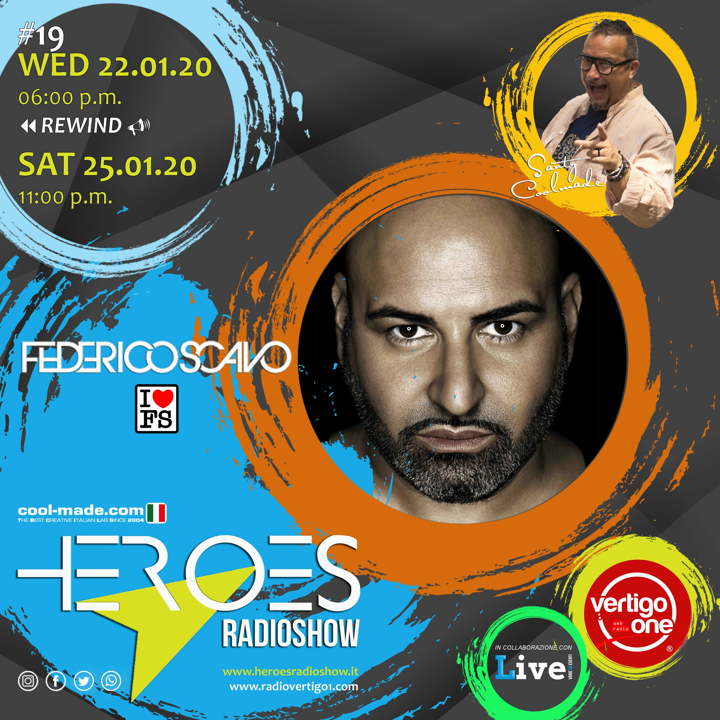 #19/2019-20> HEROES RadioShow - Special Guest FEDERICO SCAVO episode artwork