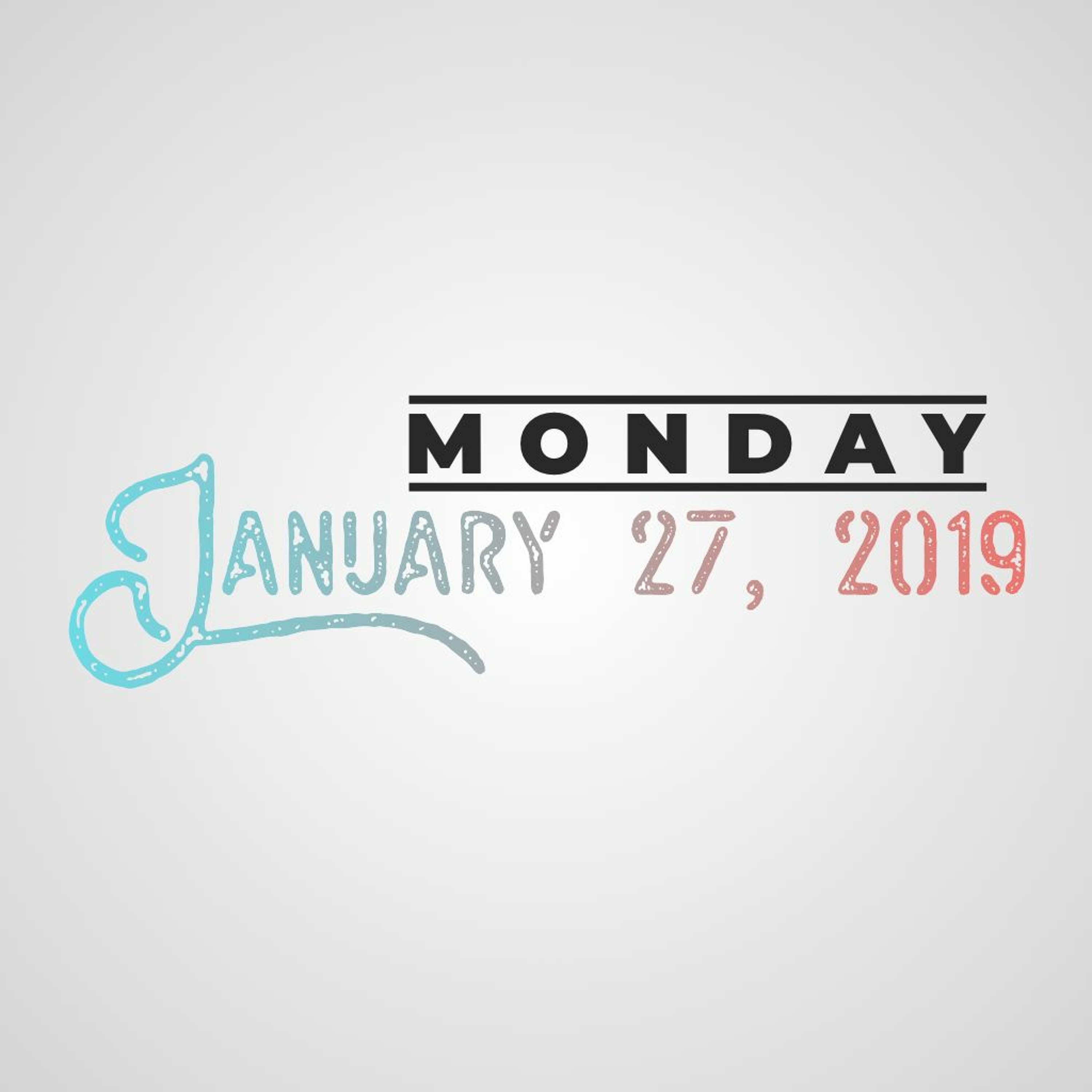 Monday, January 27, 2020